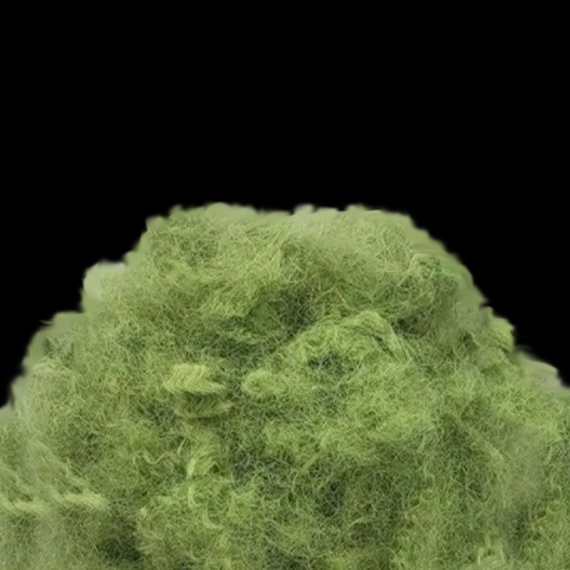 Fibra Hueca Sin Silicon Reciclado Verde